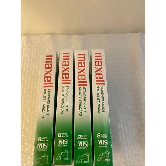 New Maxell vhs tapes 4 pack 8 hours - Picture 3 of 3